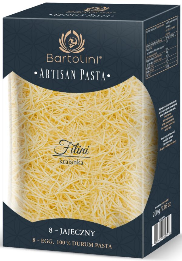 Makaron (8-jajeczny semolinowy) krajanka średnia 200 g — Bartolini