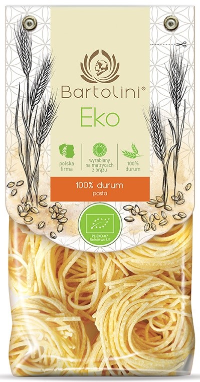 Makaron (semolinowy) gniazda spaghetti a'la chitarra BIO 250 g — Bartolini
