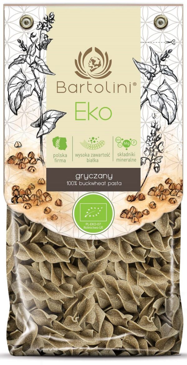 Makaron (gryczany) duże świderki BIO 250 g — Bartolini