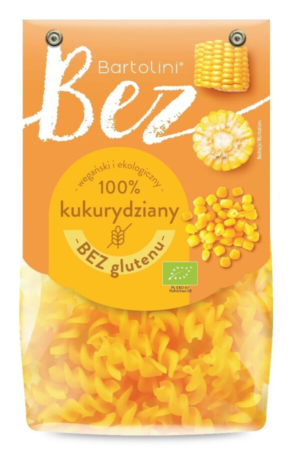 Makaron (kukurydziany) świderki bezglutenowy BIO 250 g — Bartolini