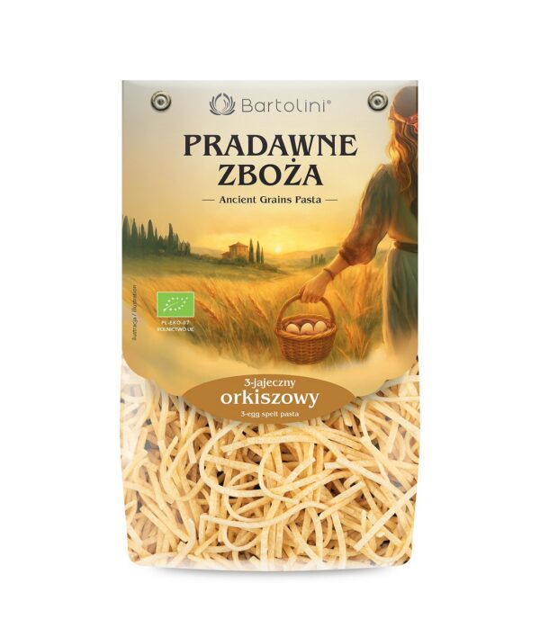Makaron (3-jajeczny orkiszowy) krajanka średnia BIO 250 g — Bartolini