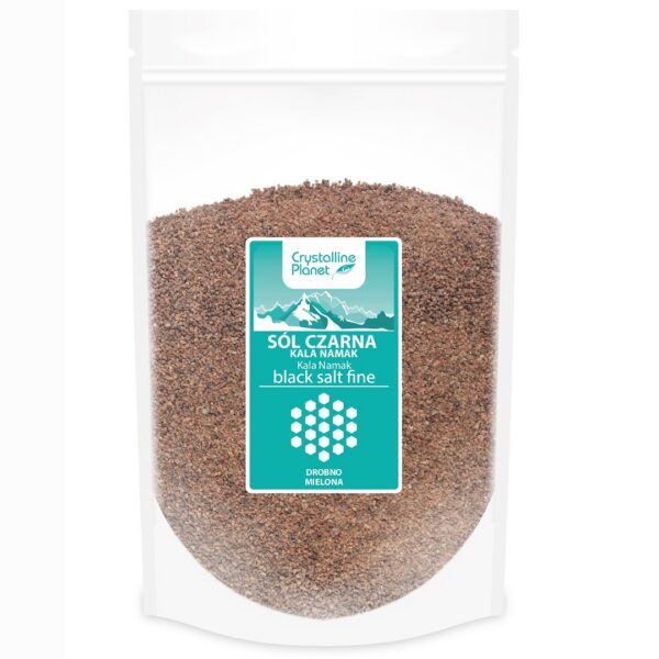 Sól czarna kala namak drobno mielona 1 kg — Crystalline Planet