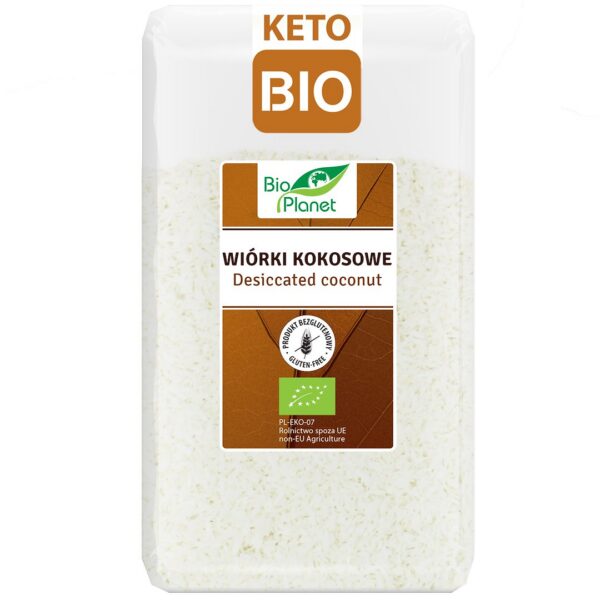 Wiórki kokosowe bezglutenowe BIO 500 g — Bio Planet