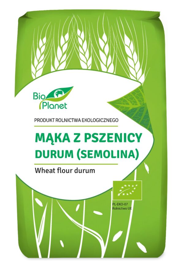 Mąka z pszenicy durum (semolina) BIO 500 g — Bio Planet