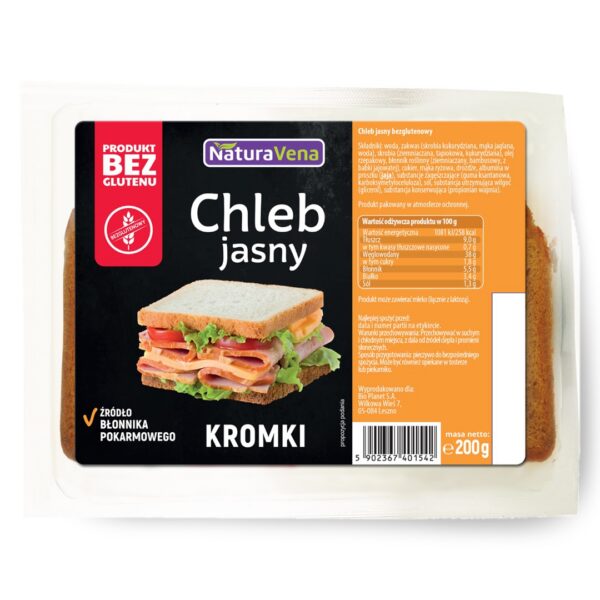 Chleb jasny krojony bezglutenowy 200 g — Naturavena