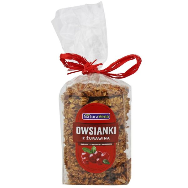 Ciastka owsianki z żurawiną 175 g — Naturavena