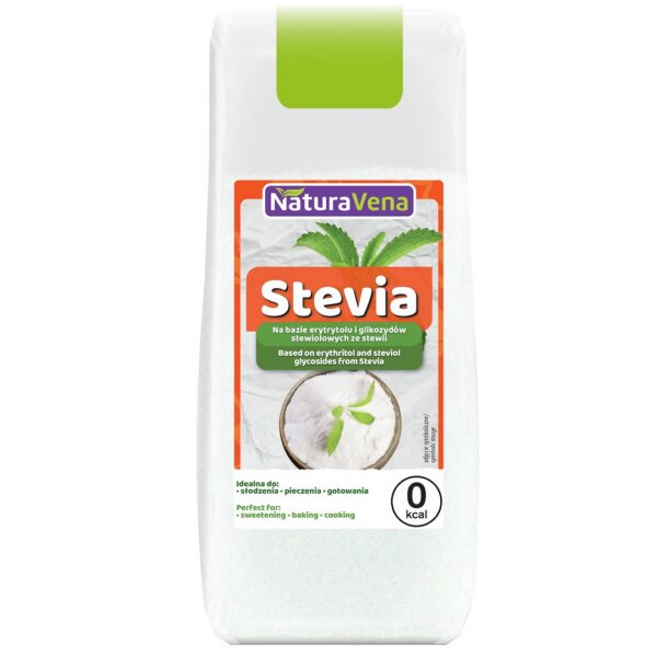 Stevia (na bazie erytrytolu i glikozydów stewiolowych ze stewii) 150 g — Naturavena