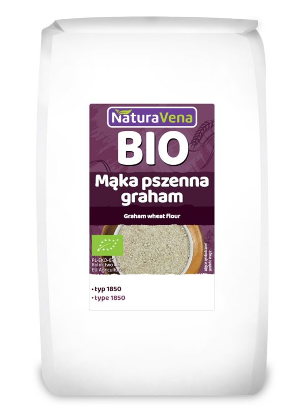 Mąka pszenna graham typ 1850 BIO 1 kg — Naturavena