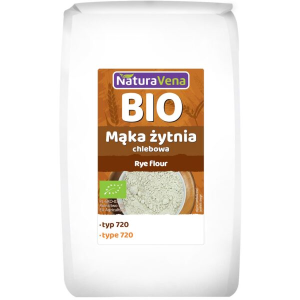 Mąka żytnia chlebowa typ 720 BIO 1 kg — Naturavena