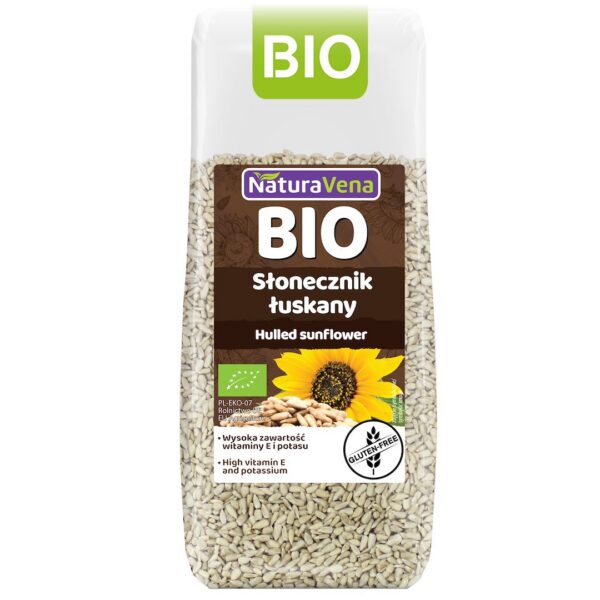 Słonecznik łuskany bezglutenowy BIO 250 g — Naturavena