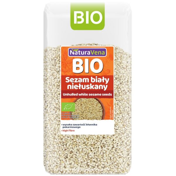 Sezam biały niełuskany BIO 250 g — Naturavena