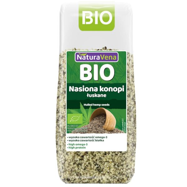 Nasiona konopi łuskane BIO 200 g — Naturavena