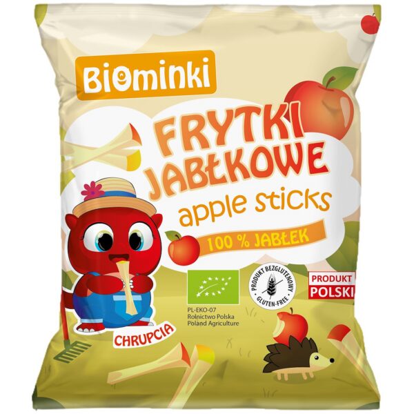 Frytki jabłkowe bezglutenowe BIO 40 g — Biominki