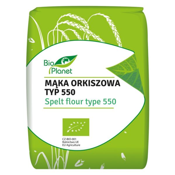 Mąka pszenna orkiszowa jasna typ 550 BIO 1 kg — Bio Planet