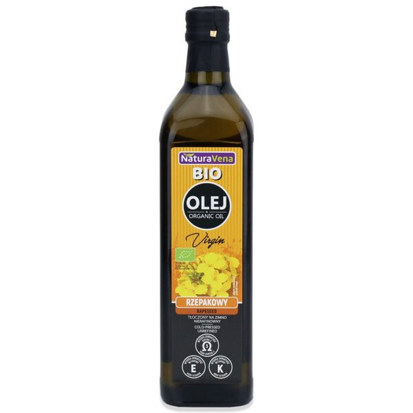 Olej rzepakowy tłoczony na zimno omega-3 BIO 750 ml — Naturavena