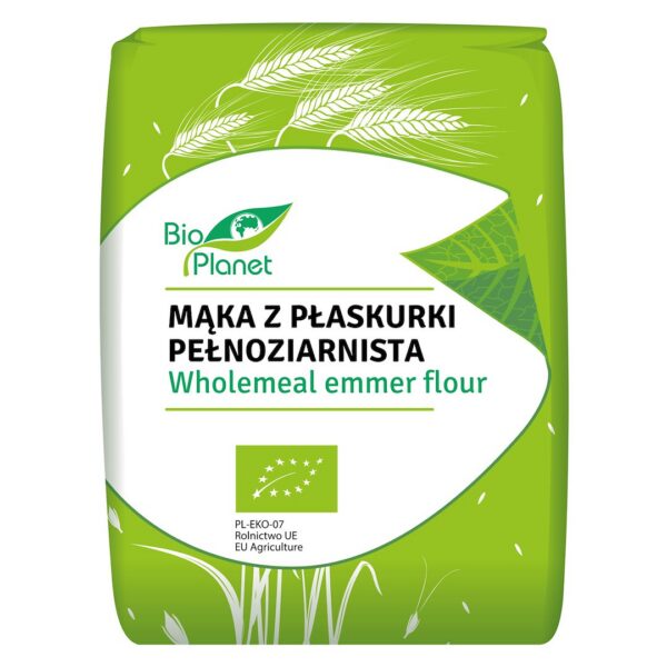 Mąka z płaskurki pełnoziarnista BIO 1 kg — Bio Planet