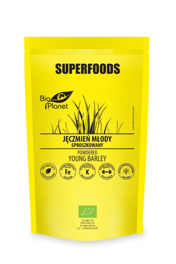 Jęczmień młody sproszkowany BIO 100 g — Bio Planet