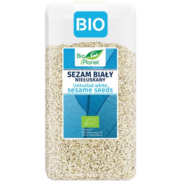 Sezam biały niełuskany BIO 400 g — Bio Planet
