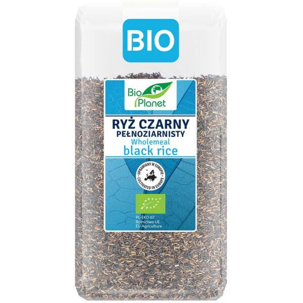 Ryż czarny pełnoziarnisty (uprawiany w Europie) BIO 500 g — Bio Planet