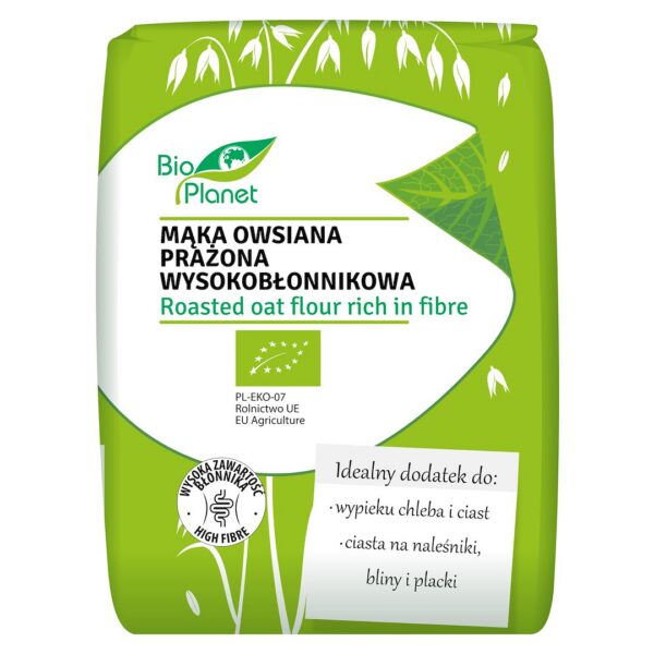 Mąka owsiana prażona wysokobłonnikowa BIO 700 g — Bio Planet