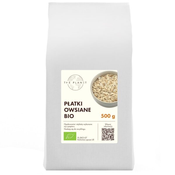 Płatki owsiane BIO 500 g — The Planet