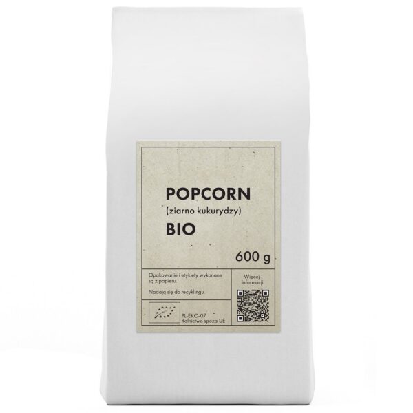 Popcorn (ziarno kukurydzy) BIO 600 g — The Planet