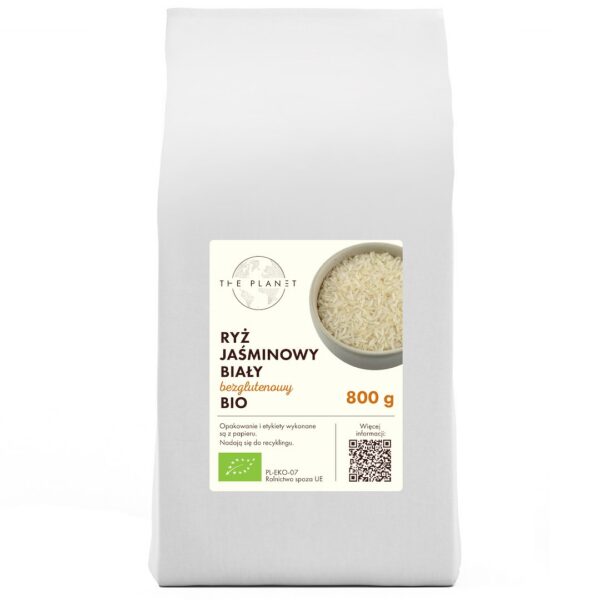 Ryż jaśminowy biały bezglutenowy BIO 800 g — The Planet