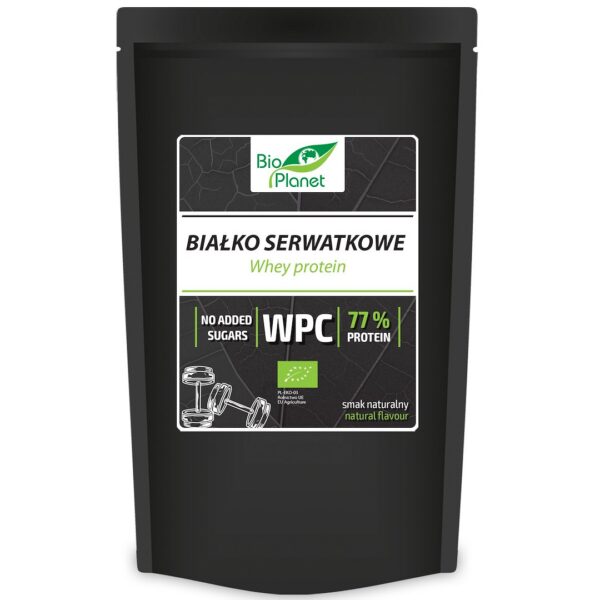 Białko serwatkowe naturalne (koncentrat WPC 77) BIO 150 g — Bio Planet