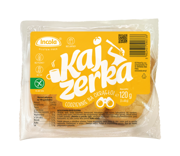 Bułki kajzerki bezglutenowe (2 szt.) 120 g — Incola