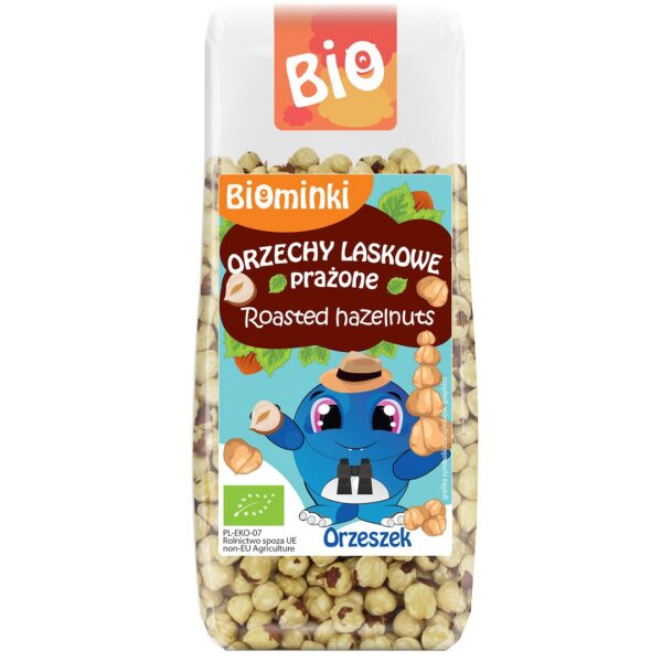 Orzechy laskowe blanszowane prażone BIO 100 g — Biominki