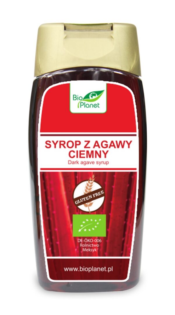 Syrop z agawy ciemny bezglutenowy BIO 350 g (250 ml) — Bio Planet