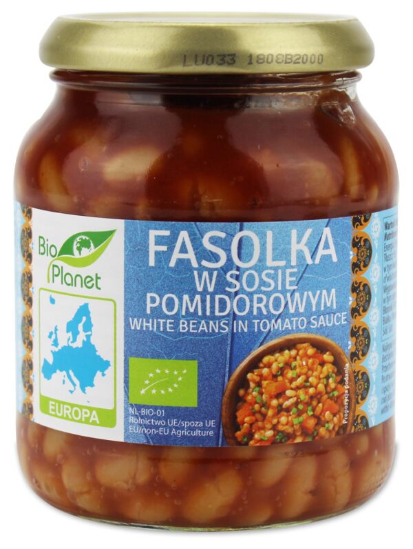 Fasolka w sosie pomidorowym BIO 360 g — Bio Planet