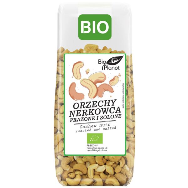 Orzechy nerkowca prażone i solone BIO 100 g — Bio Planet