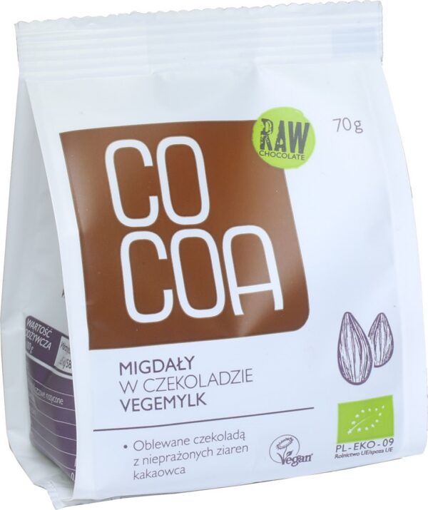 Migdały w czekoladzie vegemylk BIO 70 g — Cocoa