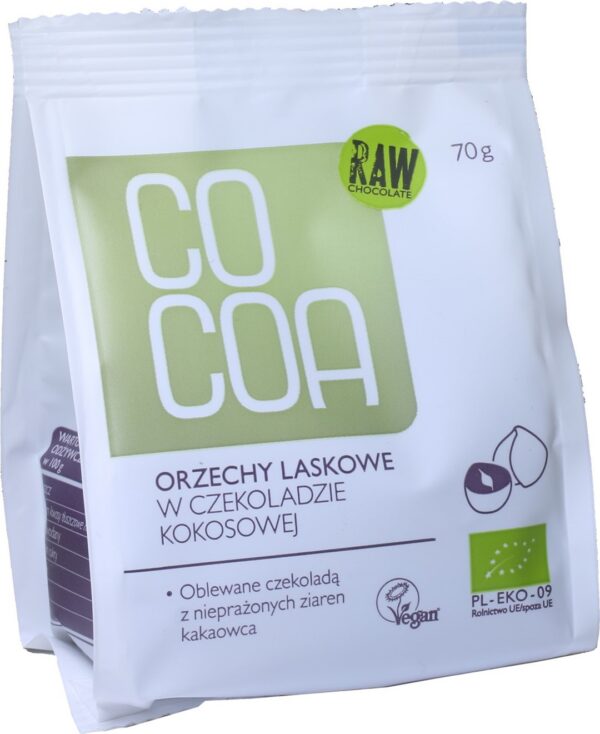 Orzechy laskowe w czekoladzie kokosowej BIO 70 g — Cocoa