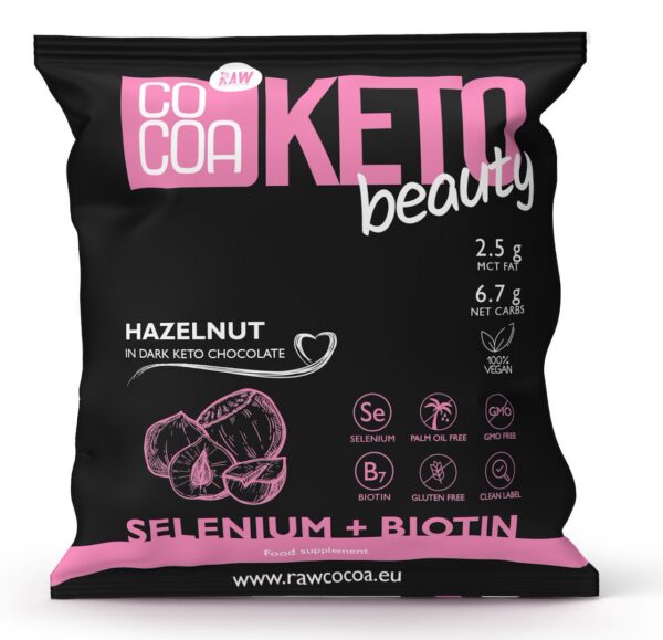 Orzechy laskowe w czekoladzie keto ciemnej bezglutenowe 70 g — Cocoa