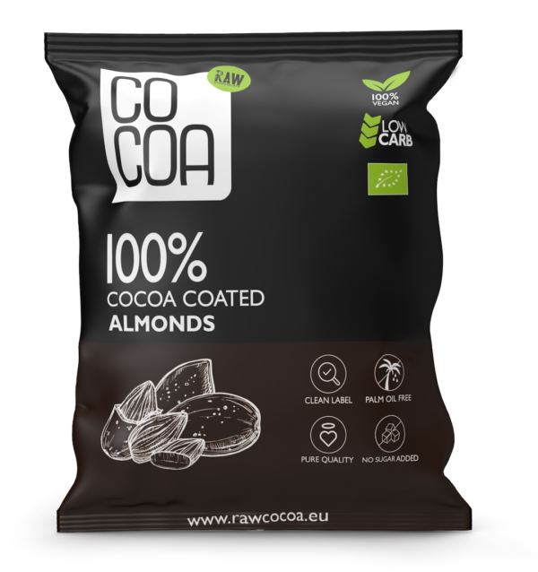 Migdały w kakao bez dodatku cukrów BIO 70 g — Cocoa