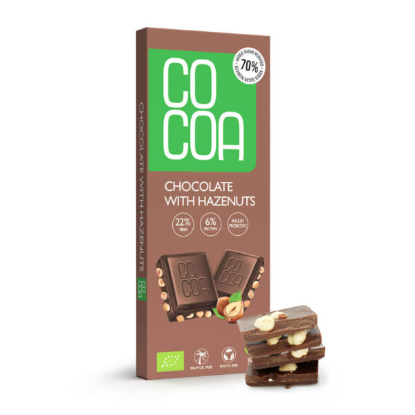 Czekolada z orzechami laskowymi BIO 40 g — Cocoa
