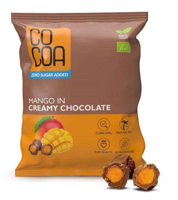 Mango w czekoladzie creamy bez dodatku cukrów BIO 70 g — Cocoa