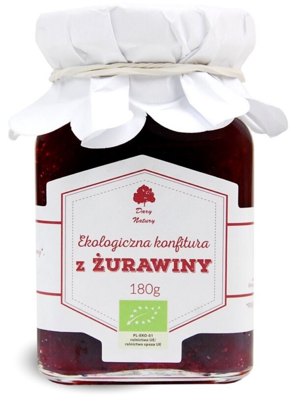 Konfitura z żurawiny BIO 180 g — Dary Natury