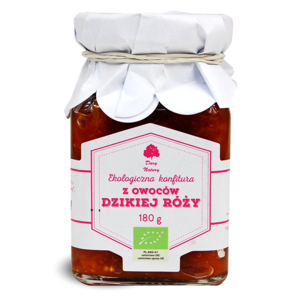Konfitura z owoców dzikiej róży BIO 180 g — Dary Natury