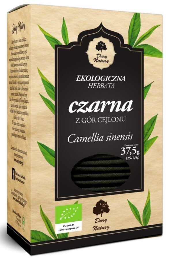 Herbata czarna BIO (25 x 1,5 g) 37,5 g — Dary Natury