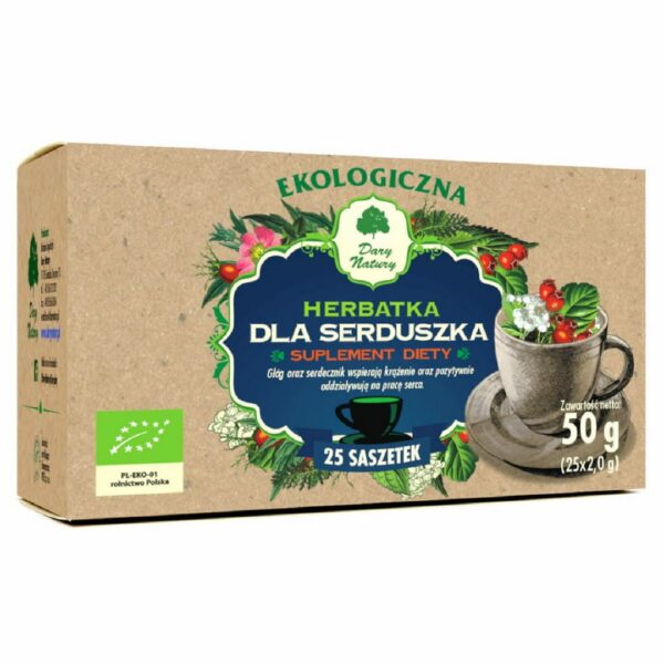 Herbatka dla Serduszka BIO (25 x 2 g) 50 g — Dary Natury