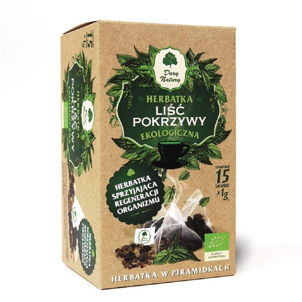 Herbatka liść pokrzywy piramidki BIO (15 x 1 g) 15 g — Dary Natury