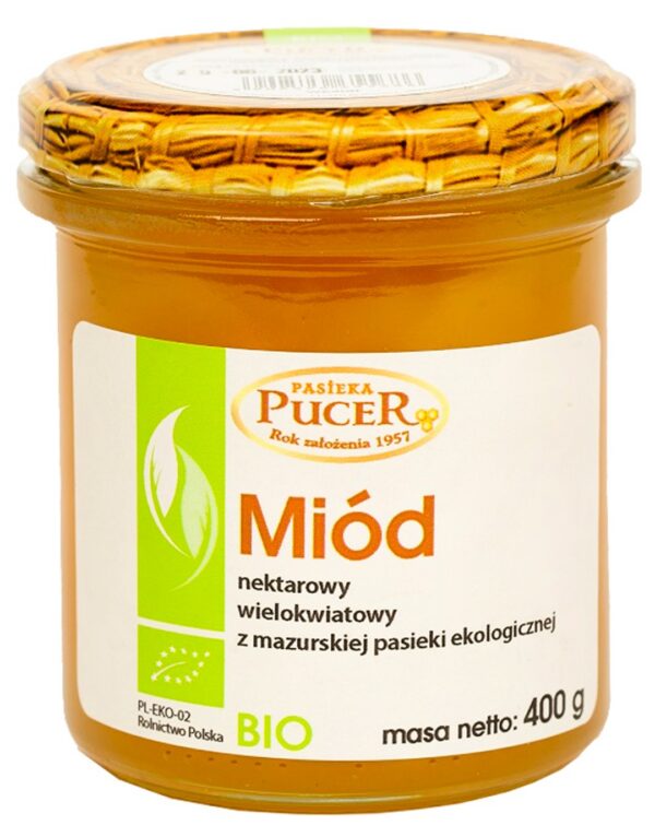 Miód wielokwiatowy BIO 400 g — Pasieka Pucer