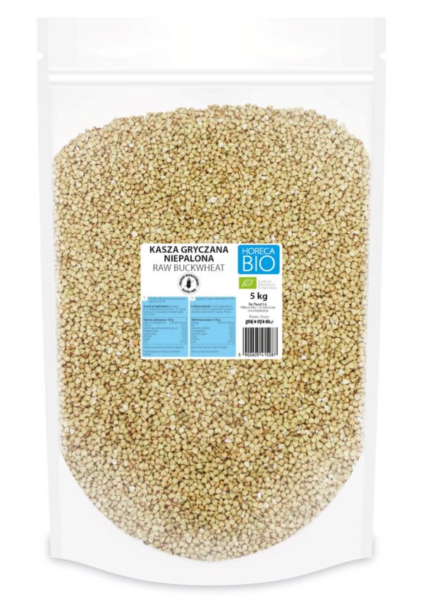Kasza gryczana niepalona bezglutenowa BIO 5 kg — Horeca