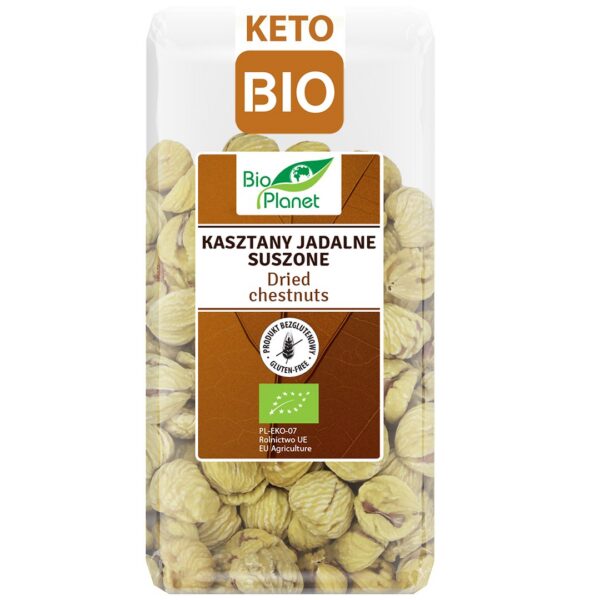 Kasztany jadalne suszone bezglutenowe BIO 400 g — Bio Planet