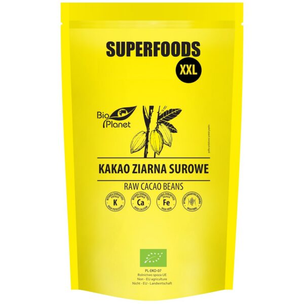 Kakao ziarna surowe BIO 600 g — Bio Planet