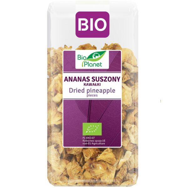 Ananas suszony kawałki BIO 100 g — Bio Planet