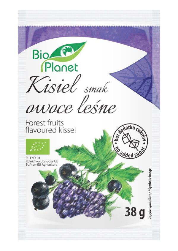 Kisiel o smaku owoców leśnych z owocami jagodowymi BIO 38 g — Bio Planet